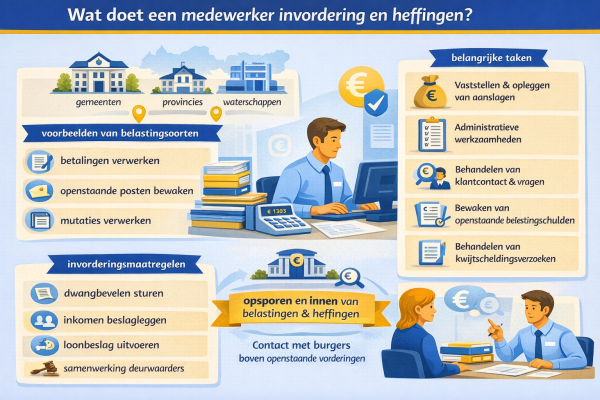 Alles over het beroep medewerker invordering en heffingen Wat doet een medewerker invordering en heffingen